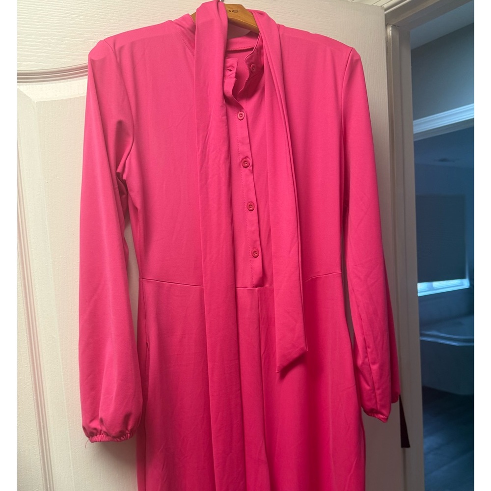 Pink long sleeve jumper